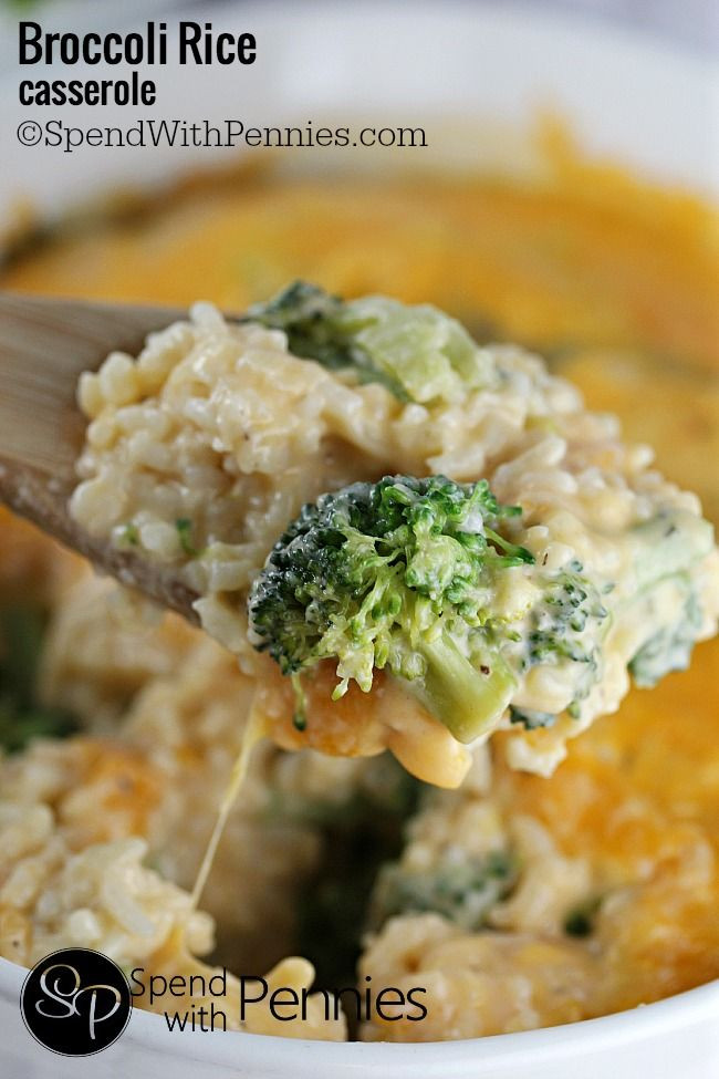 Broccoli And Rice
 Broccoli Rice Casserole from Scratch Recipe