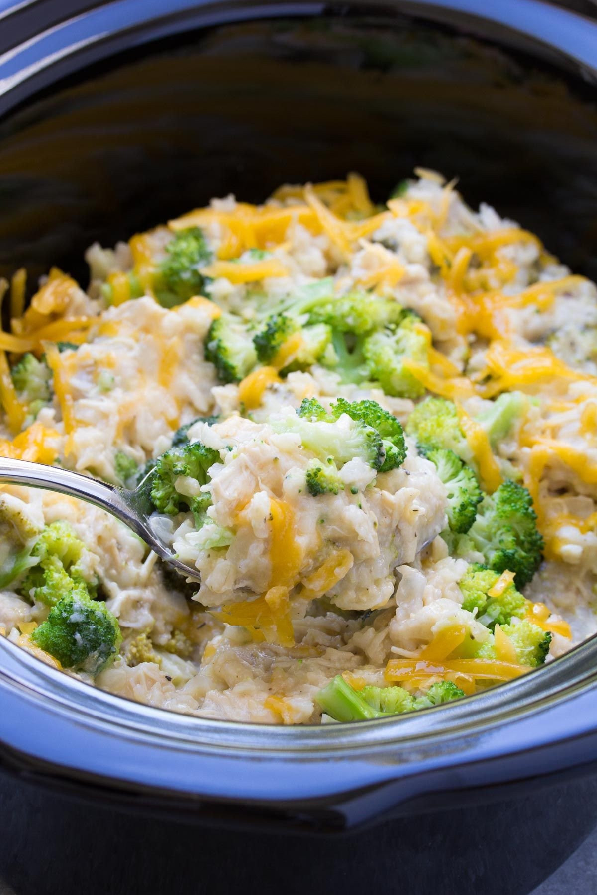 Broccoli And Rice
 Best Ever Cheesy Slow Cooker Chicken Broccoli and Rice