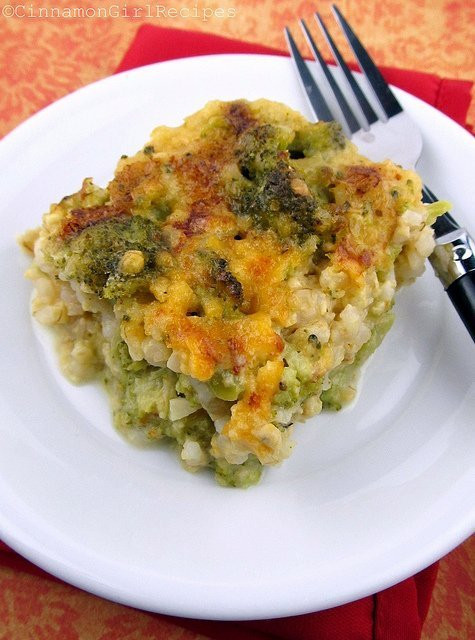 Broccoli Cheese Casserole
 Broccoli Cheese Rice Casserole