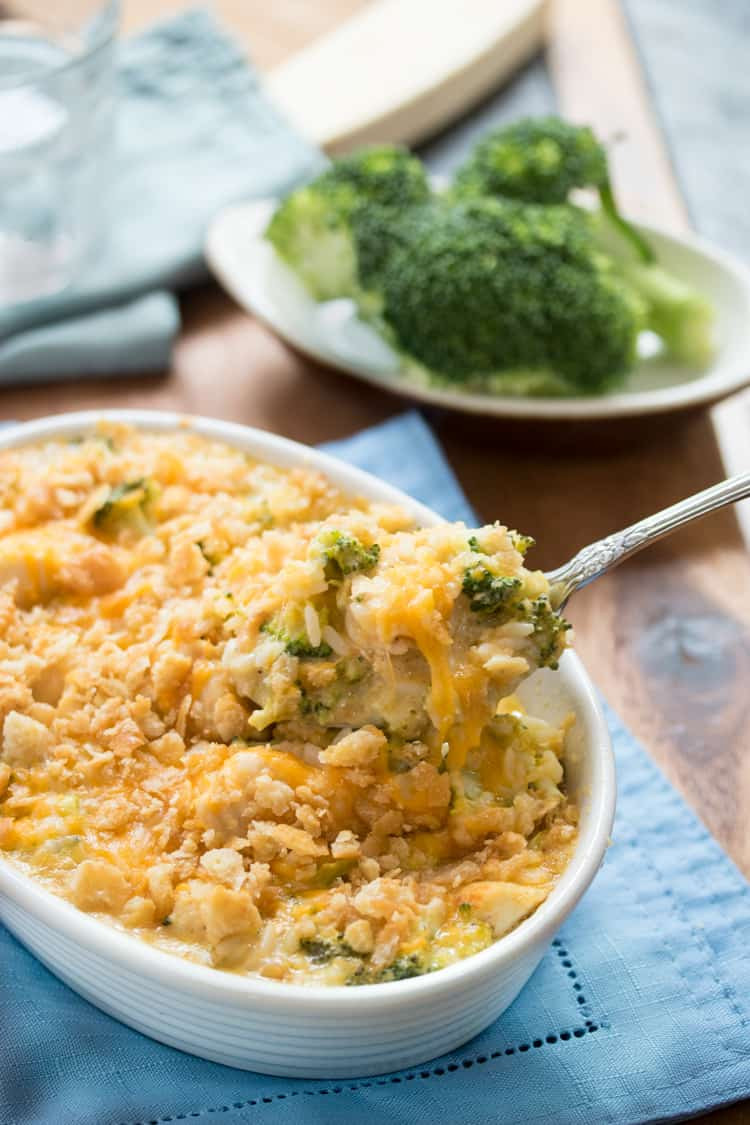 Broccoli Cheese Rice
 Broccoli Cheddar Chicken and Rice Casserole The Cozy Cook