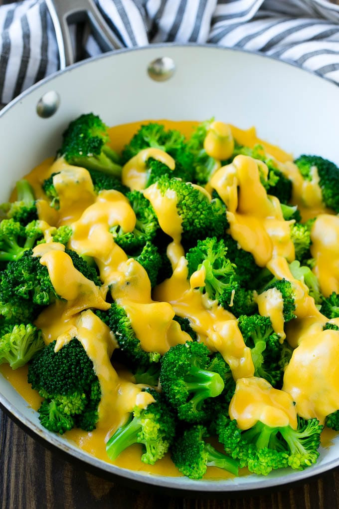 Broccoli Cheese Sauce
 Broccoli with Cheese Sauce Dinner at the Zoo