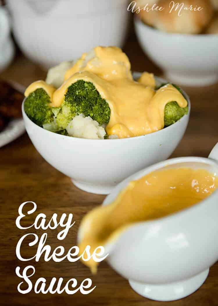 Broccoli Cheese Sauce
 Cauliflower Broccoli with Cheese Sauce