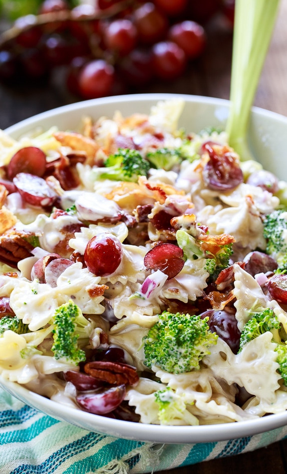 Broccoli Salad With Grapes
 Broccoli Grape and Pasta Salad Spicy Southern Kitchen