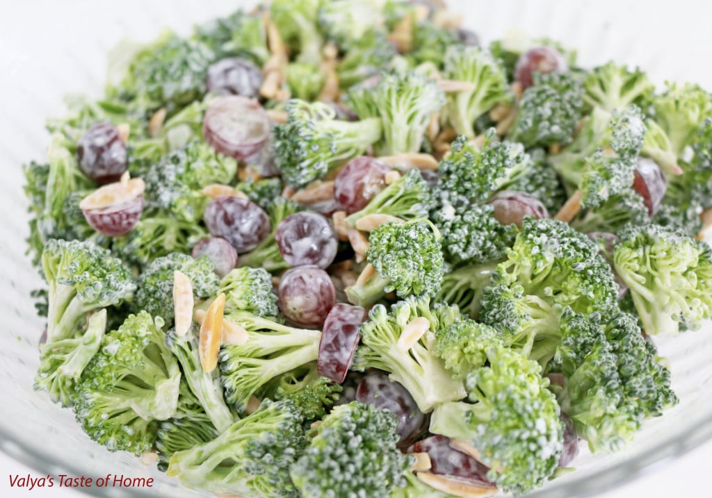 Broccoli Salad With Grapes
 Broccoli Salad with Grapes and Almond Slivers Recipe