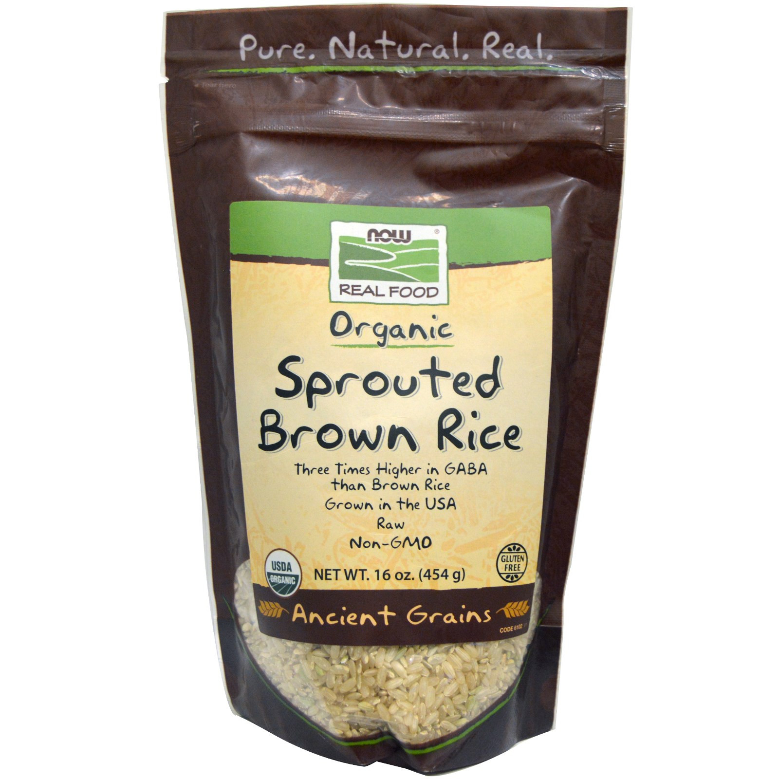 Brown Rice Brands
 Now Foods Organic Sprouted Brown Rice 16 oz 454 g