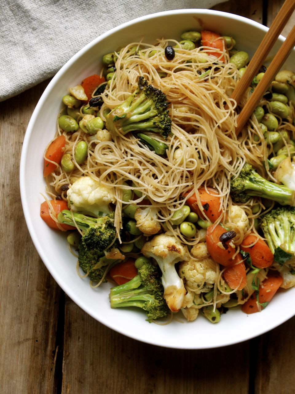 Brown Rice Noodles
 Brown Rice Vermicelli with Salted Beans Veggies & Edamame