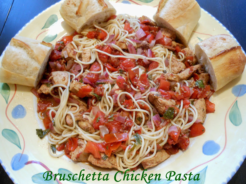 Bruschetta Chicken Pasta
 Flavors by Four Bruschetta Chicken Pasta