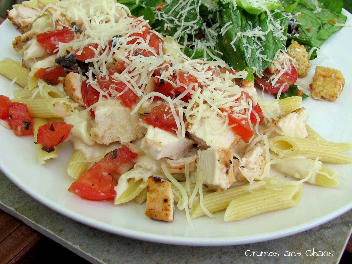 Bruschetta Chicken Pasta
 Bruschetta Chicken Pasta Crumbs and Chaos