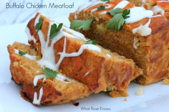 Buffalo Chicken Meatloaf
 Mouthwatering Mondays Recipe Linkup