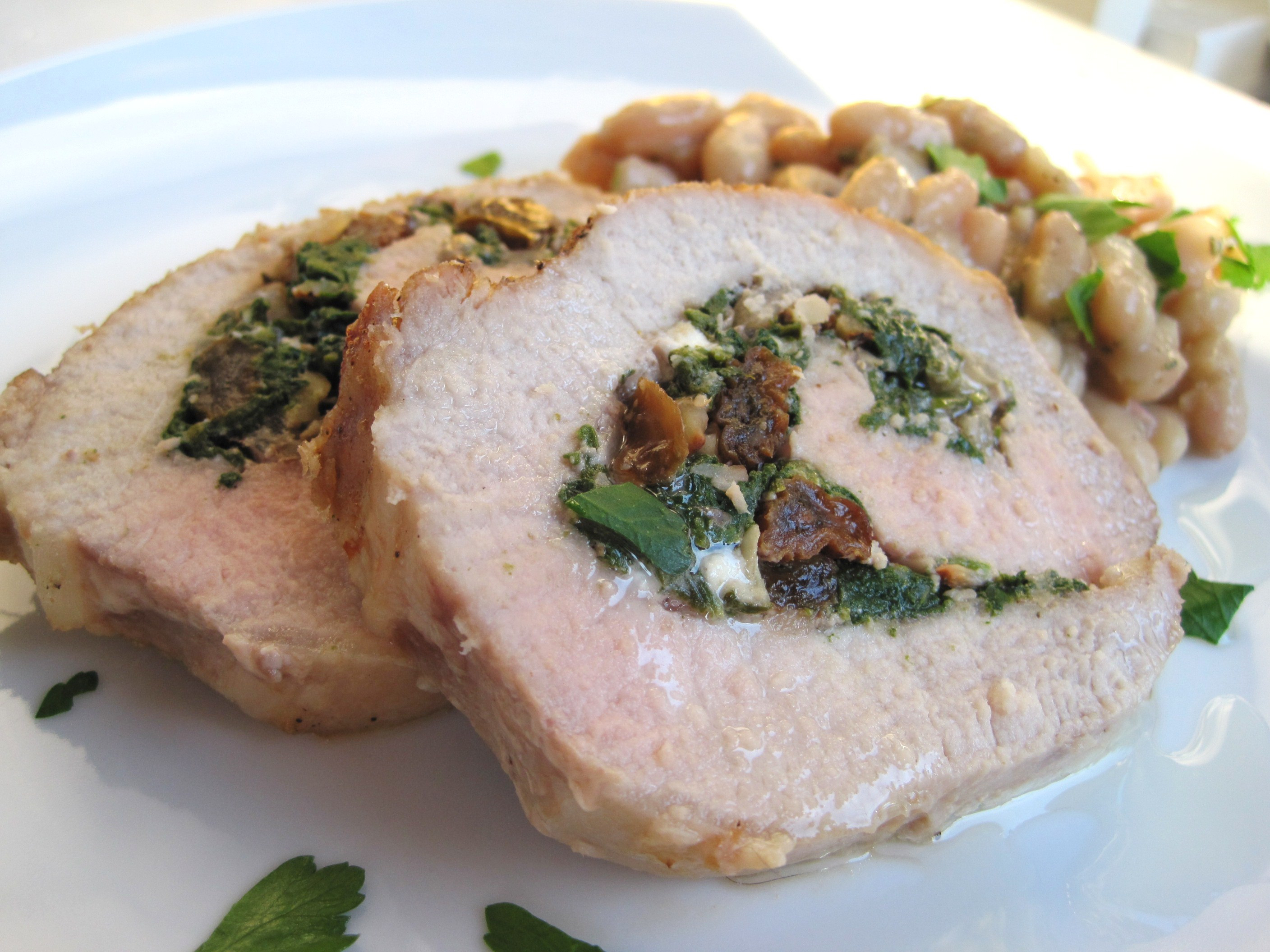 Butterfly Pork Loin
 Stuffed Pork Loin with Fresh Spinach Feta and Golden