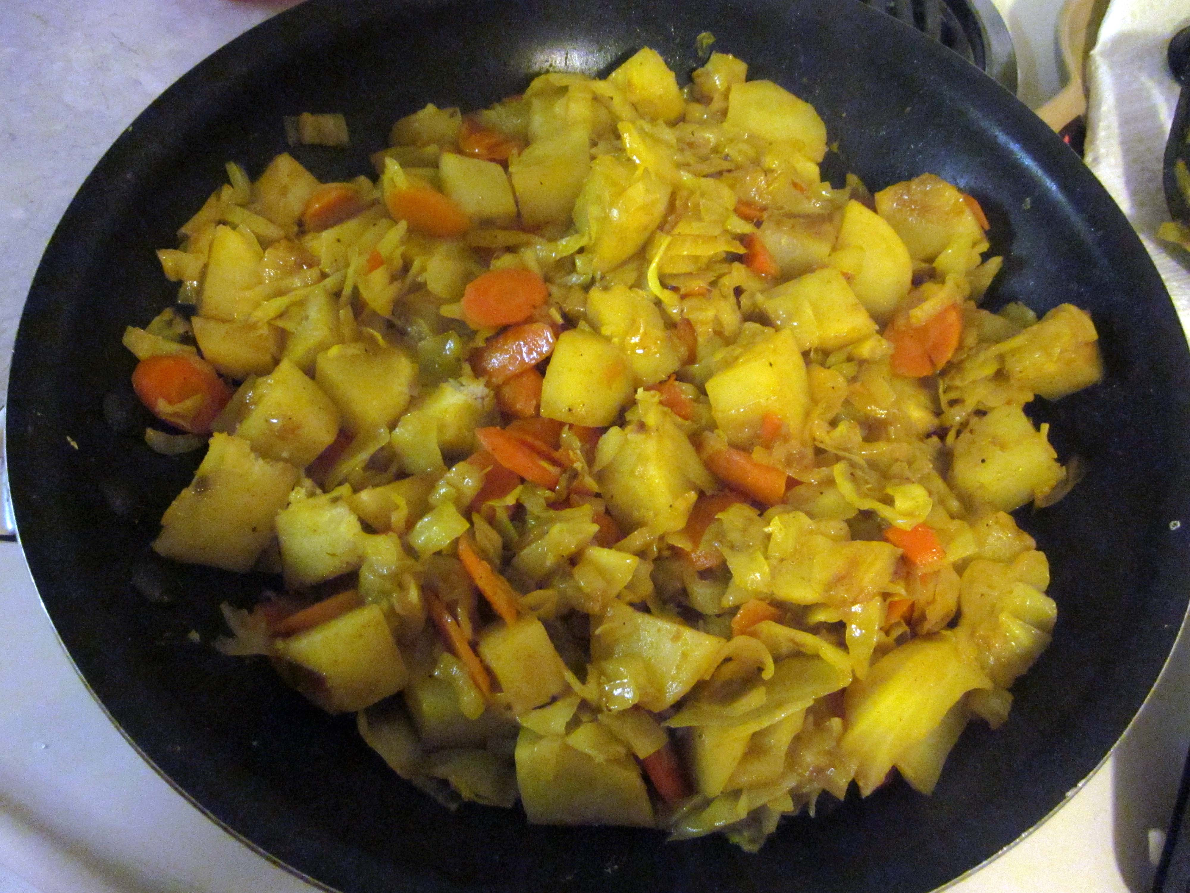 Cabbage And Potatoes
 Ethiopian Cabbage and Potatoes