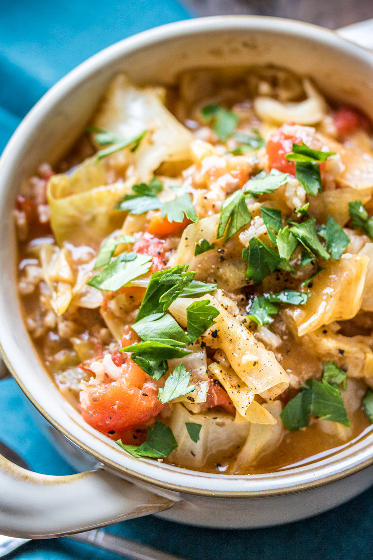 Cabbage Recipes Vegan
 Ve arian Cabbage Roll Soup The Wanderlust Kitchen