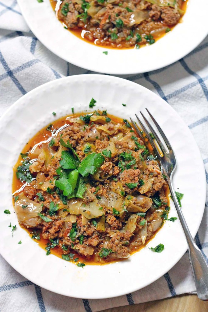 Cabbage Slow Cooker
 Slow Cooker Spicy Stuffed Cabbage Casserole Whole30 and