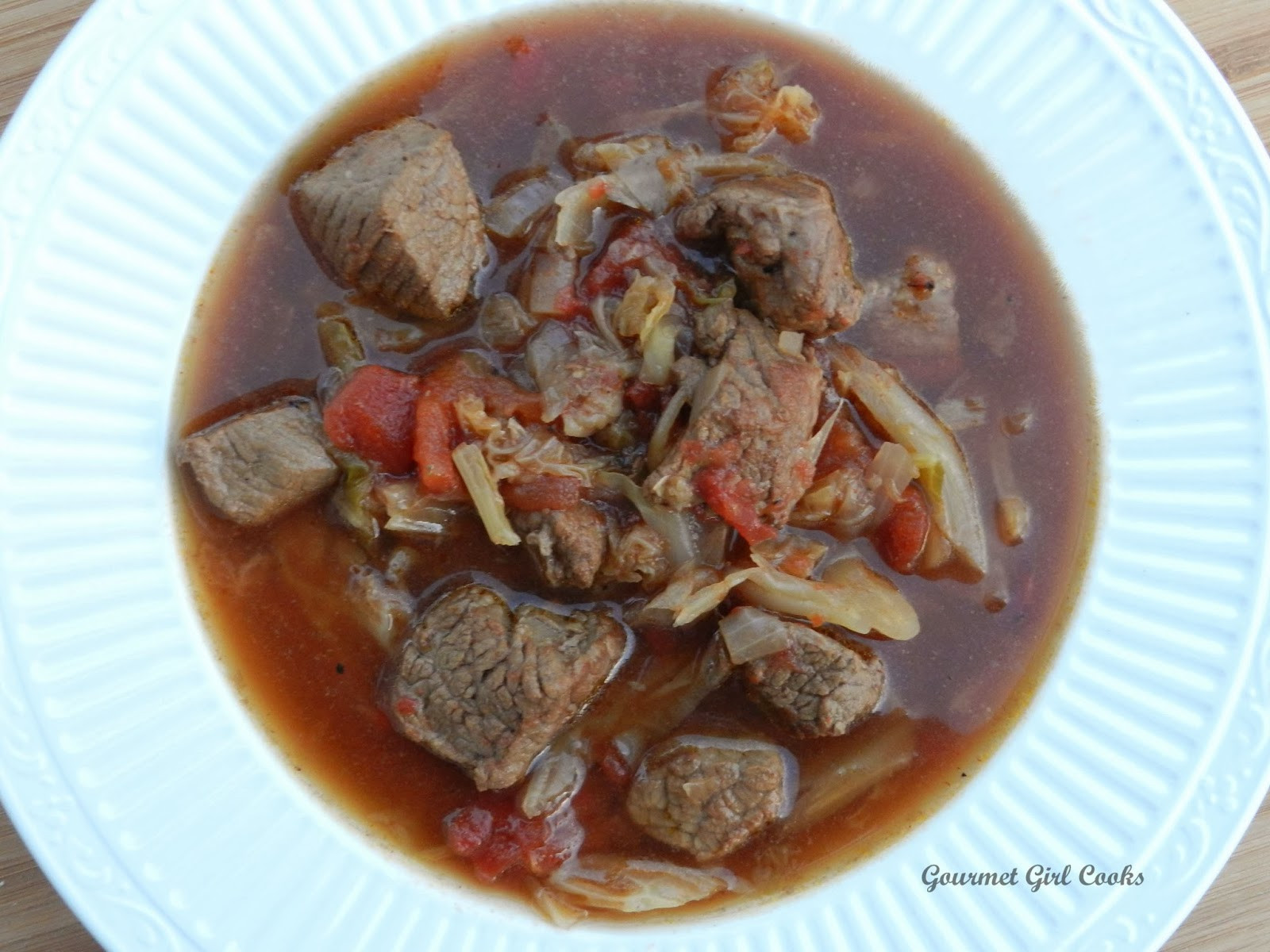 Cabbage Slow Cooker
 Gourmet Girl Cooks Spicy Beef & Cabbage Soup Slow Cooker