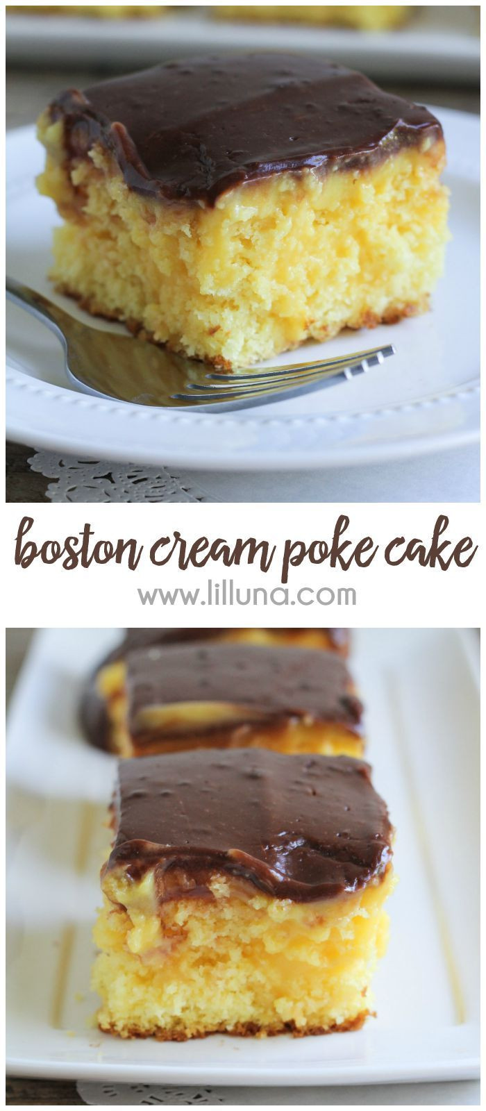 Cake Boss Recipes
 Boston Cream Poke Cake Recipe