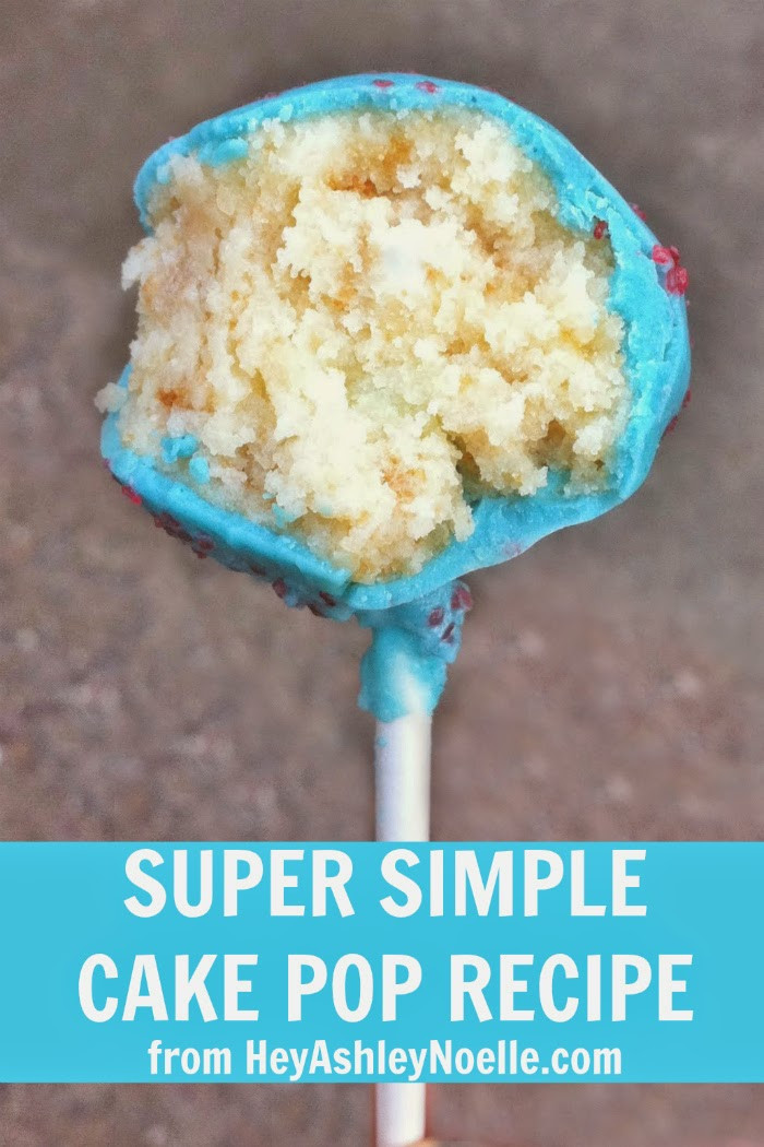 Cake Pops Recipe Easy
 Hey Ashley Noelle Super Simple Cake Pop Recipe