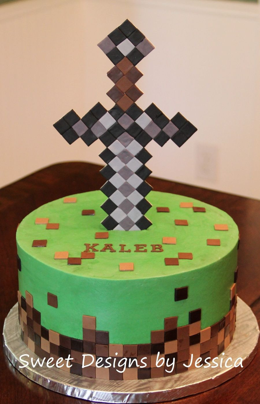 Cake Recipe Minecraft
 Minecraft themed cake