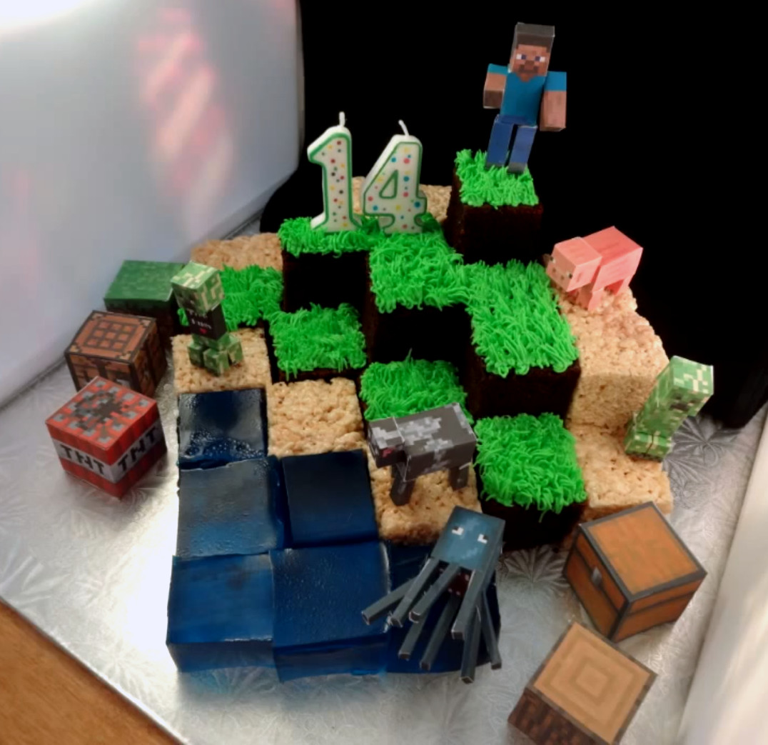 Cake Recipe Minecraft
 Minecraft individual block cake recipe and idea