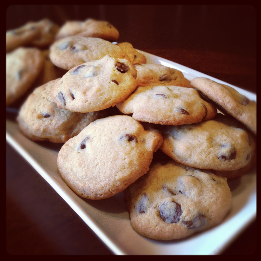 Cakey Chocolate Chip Cookies
 martha’s cakey chocolate chip cookies