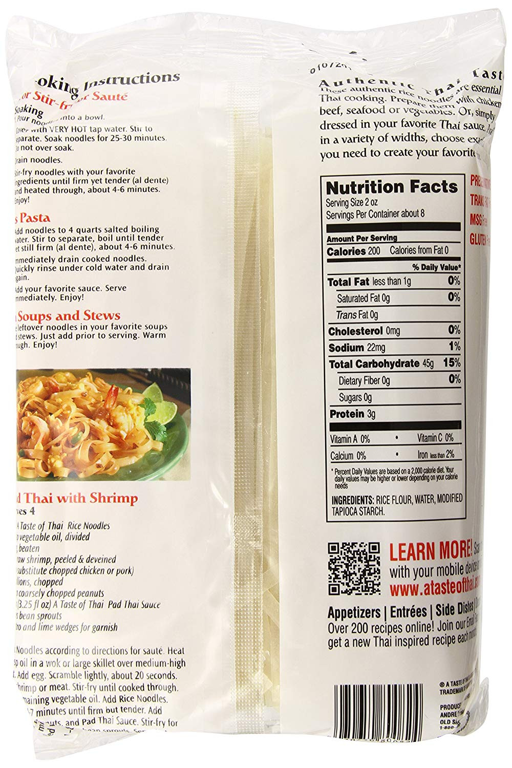 Calories In Rice Noodles
 thai rice noodles calories