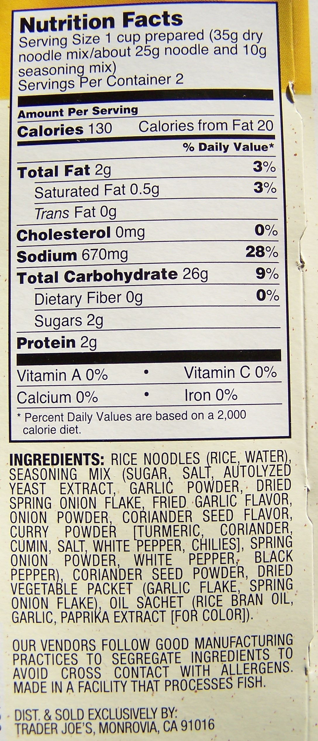 Calories In Rice Noodles
 Garlic Rice Noodle Soup Bowl – Trader Joe’s – Food Review