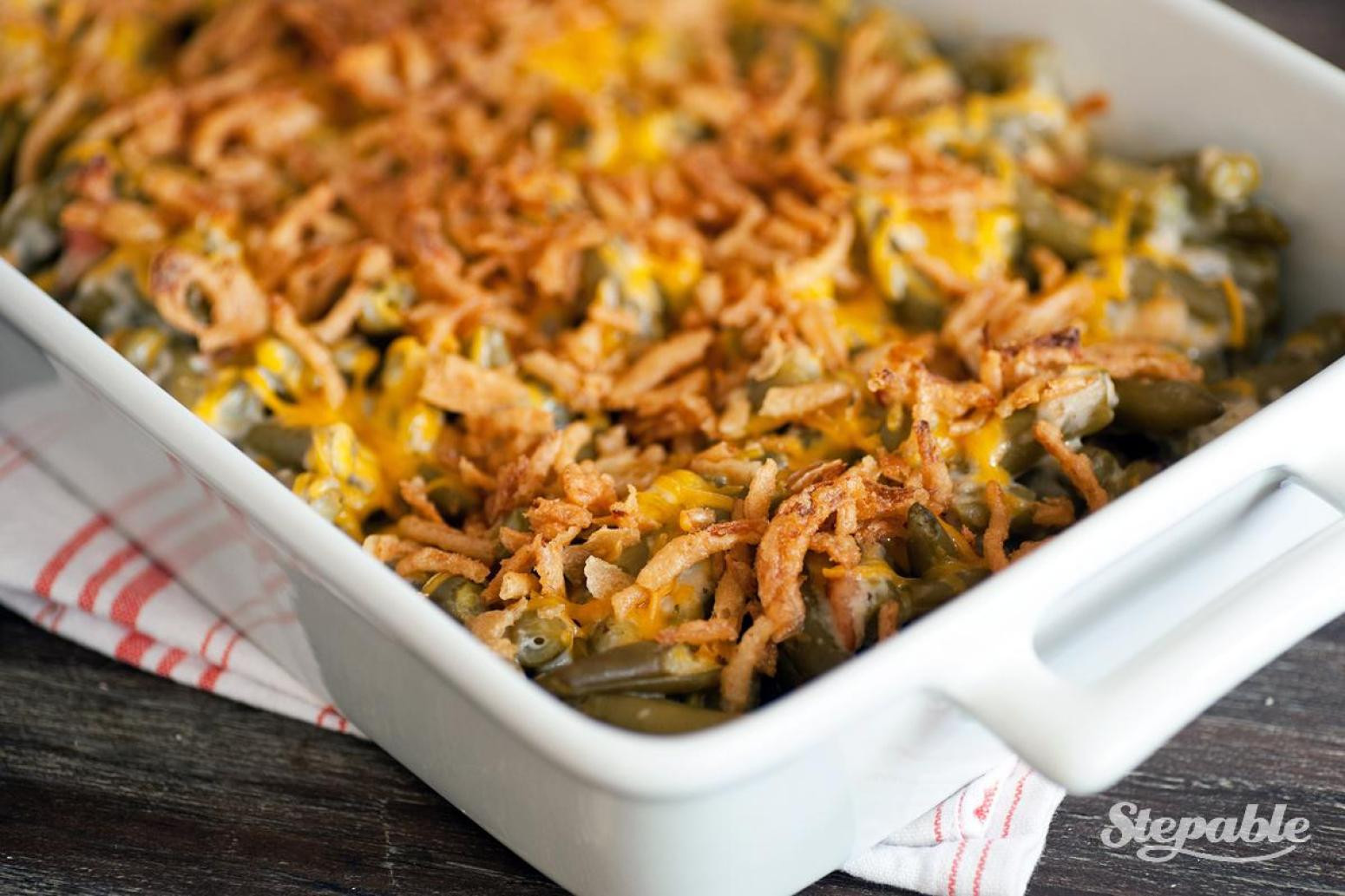 Campbell'S Green Bean Casserole Recipe
 Cheesy Green Bean Casserole with Bacon Recipe