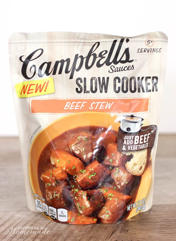 Campbell'S Slow Cooker Sauces
 Slow Cooker Rustic Beef Stew Happiness is Homemade