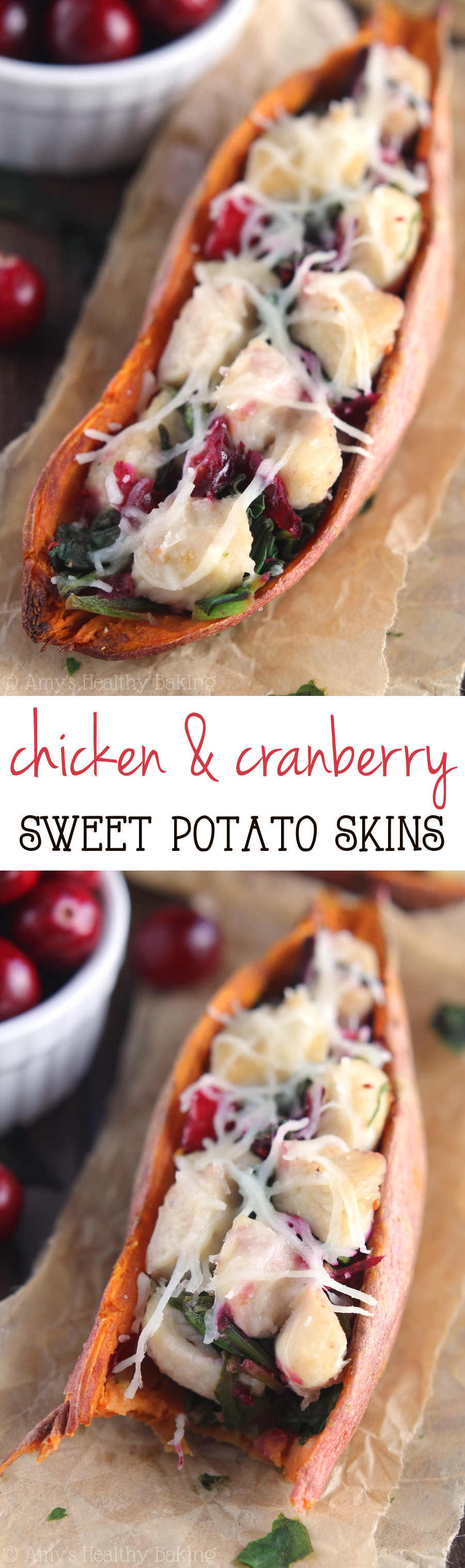 Can Dogs Eat Sweet Potato Skins
 Chicken & Cranberry Sweet Potato Skins