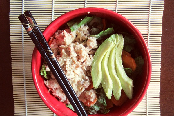 Canned Salmon Salad Recipes
 Avocado and Salmon Salad with Sweet Wasabi Dressing Go