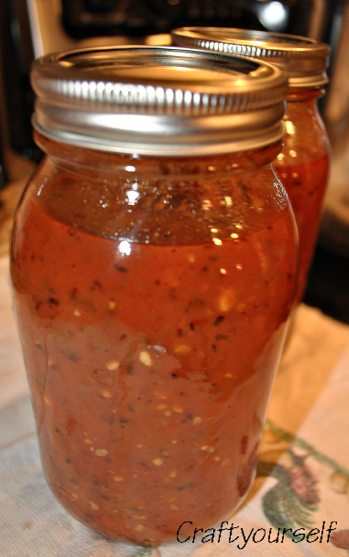 Canning Spaghetti Sauce
 Canned Spaghetti sauce Craft