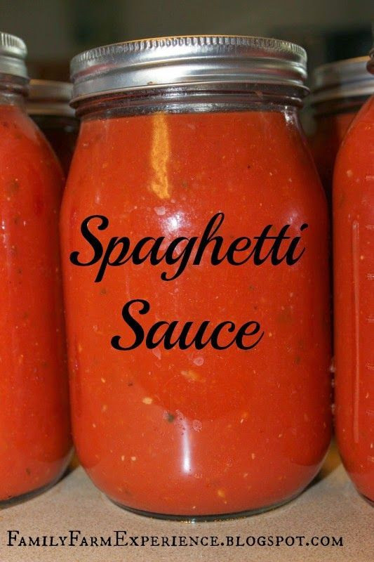 Canning Spaghetti Sauce
 18 best images about Canning on Pinterest