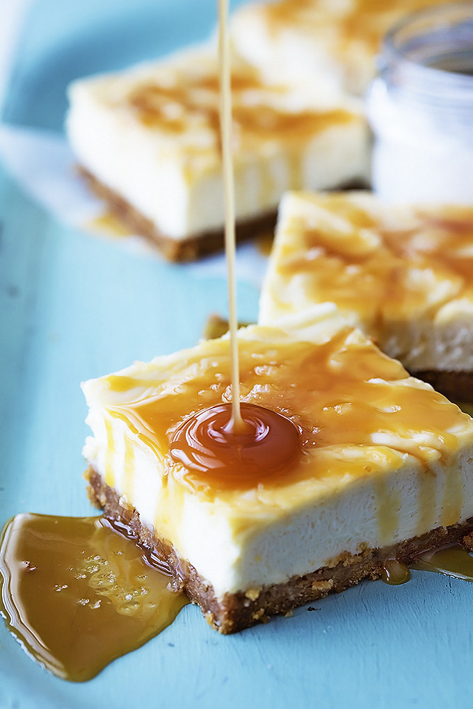 Caramel Cheesecake Recipe
 baked salted caramel cheesecake