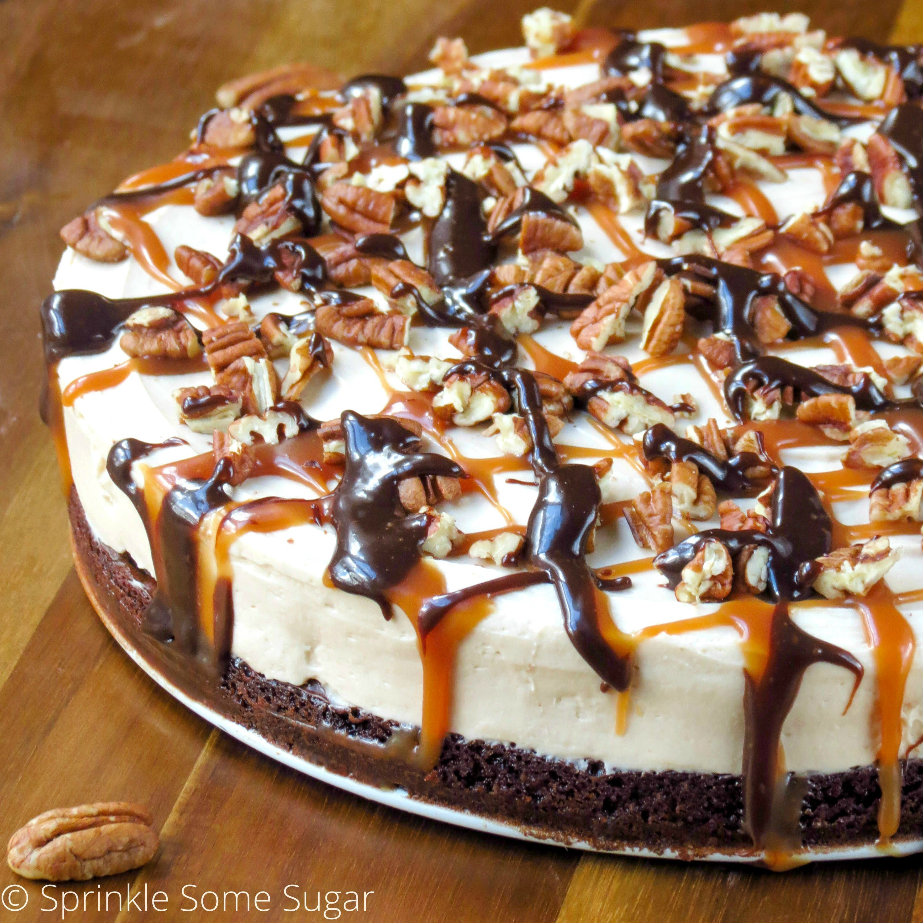 Caramel Cheesecake Recipe
 No Bake Caramel Turtle Cheesecake Sprinkle Some Sugar