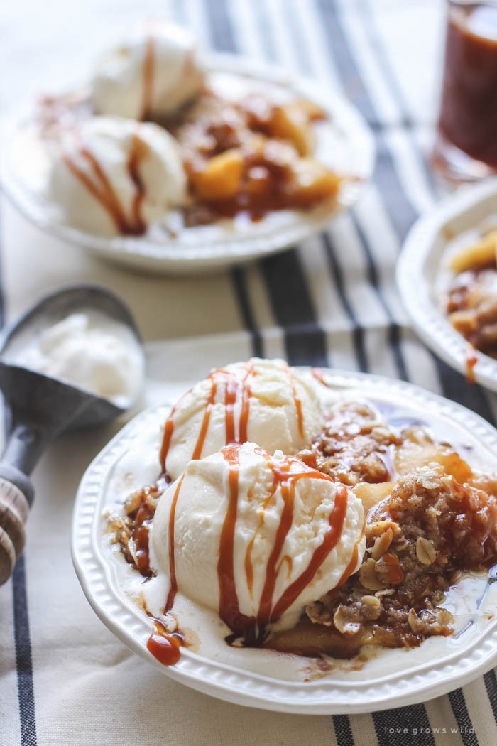 Caramel Dessert Recipes
 Salted Caramel Apple Crisp Love Grows Wild