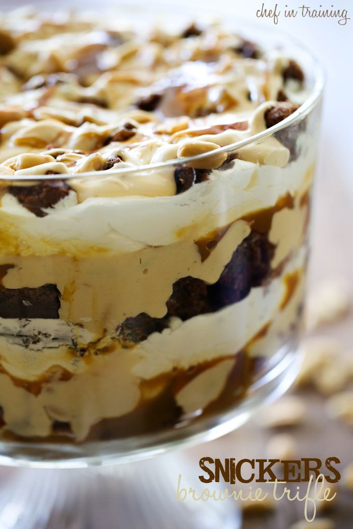 Caramel Dessert Recipes
 Snickers Brownie Trifle Recipe