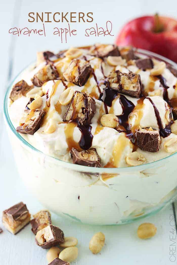 Caramel Dessert Recipes
 Snickers Caramel Apple Salad