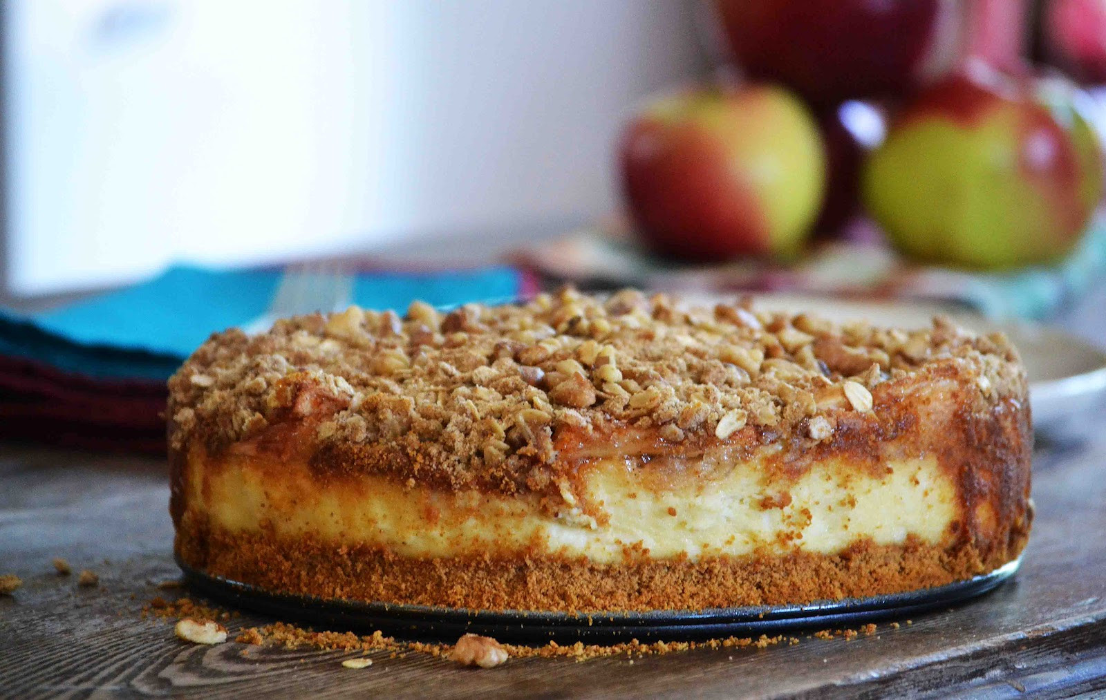 Caramel Dessert Recipes
 Caramel Apple Crisp Cheesecake The Secret Recipe Club