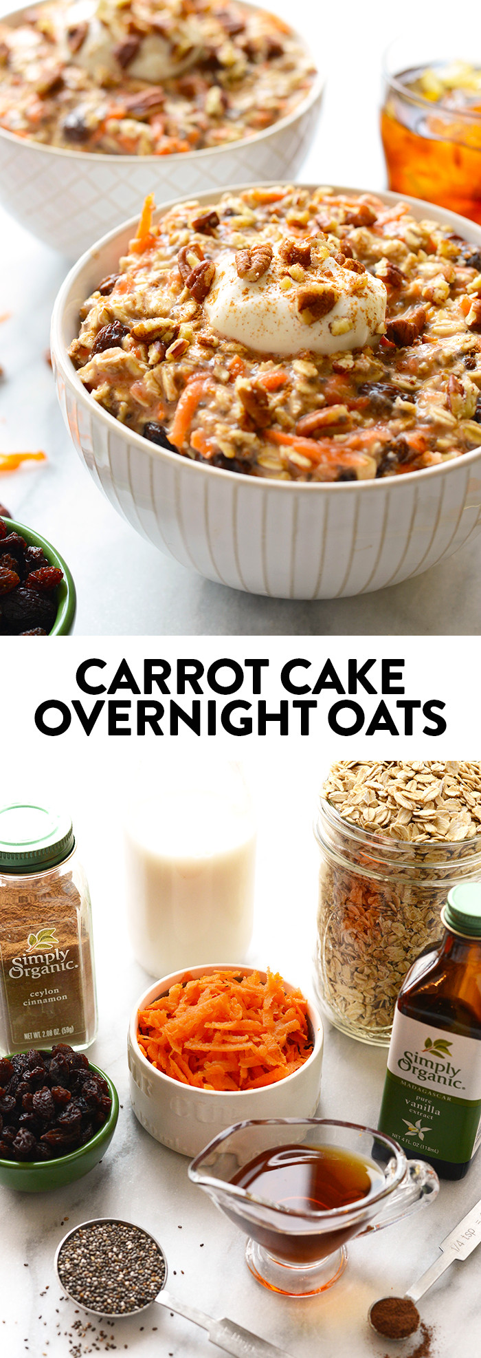 Carrot Cake Overnight Oats
 Carrot Cake Overnight Oats Fit Foo Finds