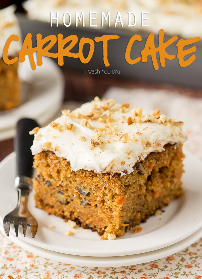 Carrot Cake Recipes
 Homemade Carrot Cake Recipe I Wash You Dry