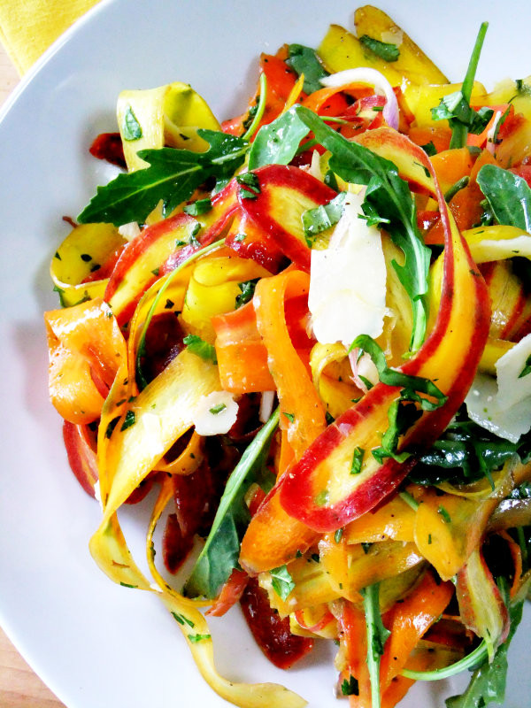 Carrot Salad Recipes
 Rainbow Carrot Ribbon Salad Proud Italian Cook