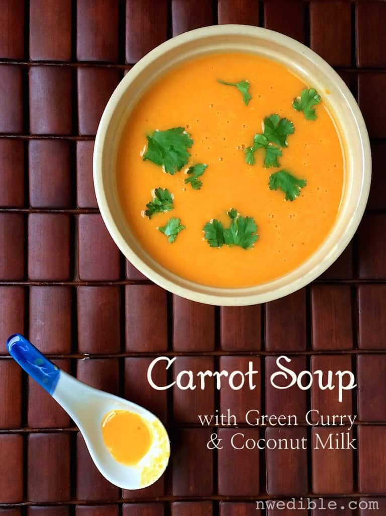 Carrot Soup With Coconut Milk
 Carrot Soup with Green Curry and Coconut Milk