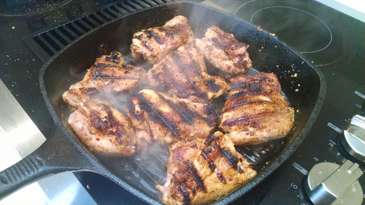 Cast Iron Skillet Chicken Thighs
 Seared Boneless Skinless Chicken Thighs – The Cooking Bro Blog