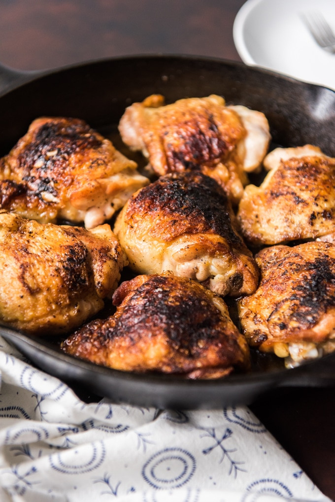 Cast Iron Skillet Chicken Thighs
 Crispy Cast Iron Skillet Chicken thighs House of Nash Eats