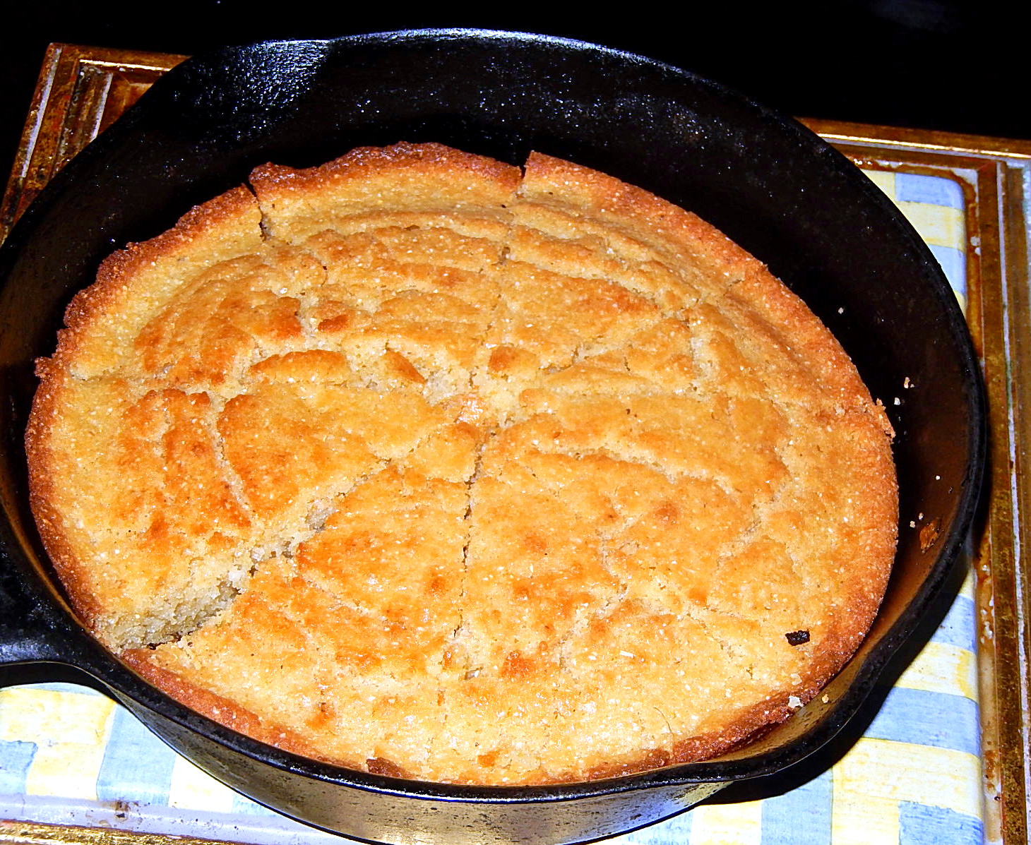 Cast Iron Skillet Cornbread
 Glorious Cast iron the most useful pan to have in your