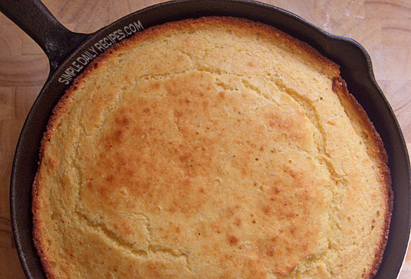 Cast Iron Skillet Cornbread
 Moist Cornbread Baked in a Cast Iron Skillet Simple