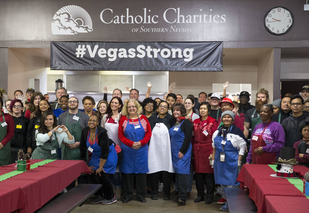 Catholic Charities Dinner
 1 000 Christmas meals served to Las Vegas area homeless