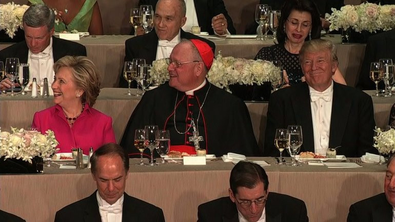 Catholic Charities Dinner
 Trump delivers harsh remarks on Clinton at charity dinner