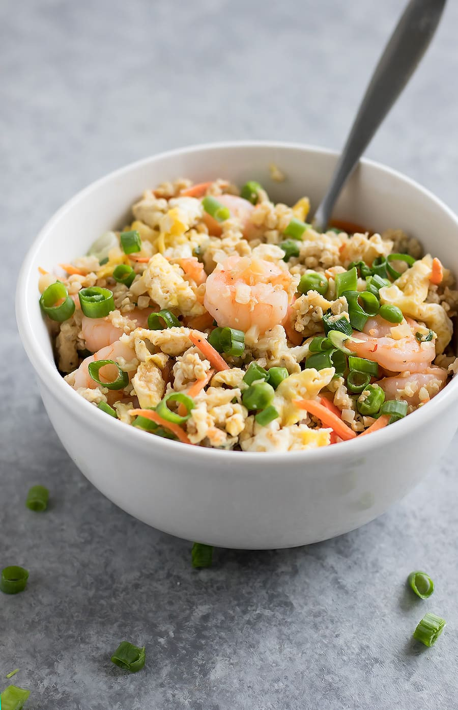 Cauliflower Fried Rice With Shrimp
 15 Minute Cauliflower Shrimp Fried Rice