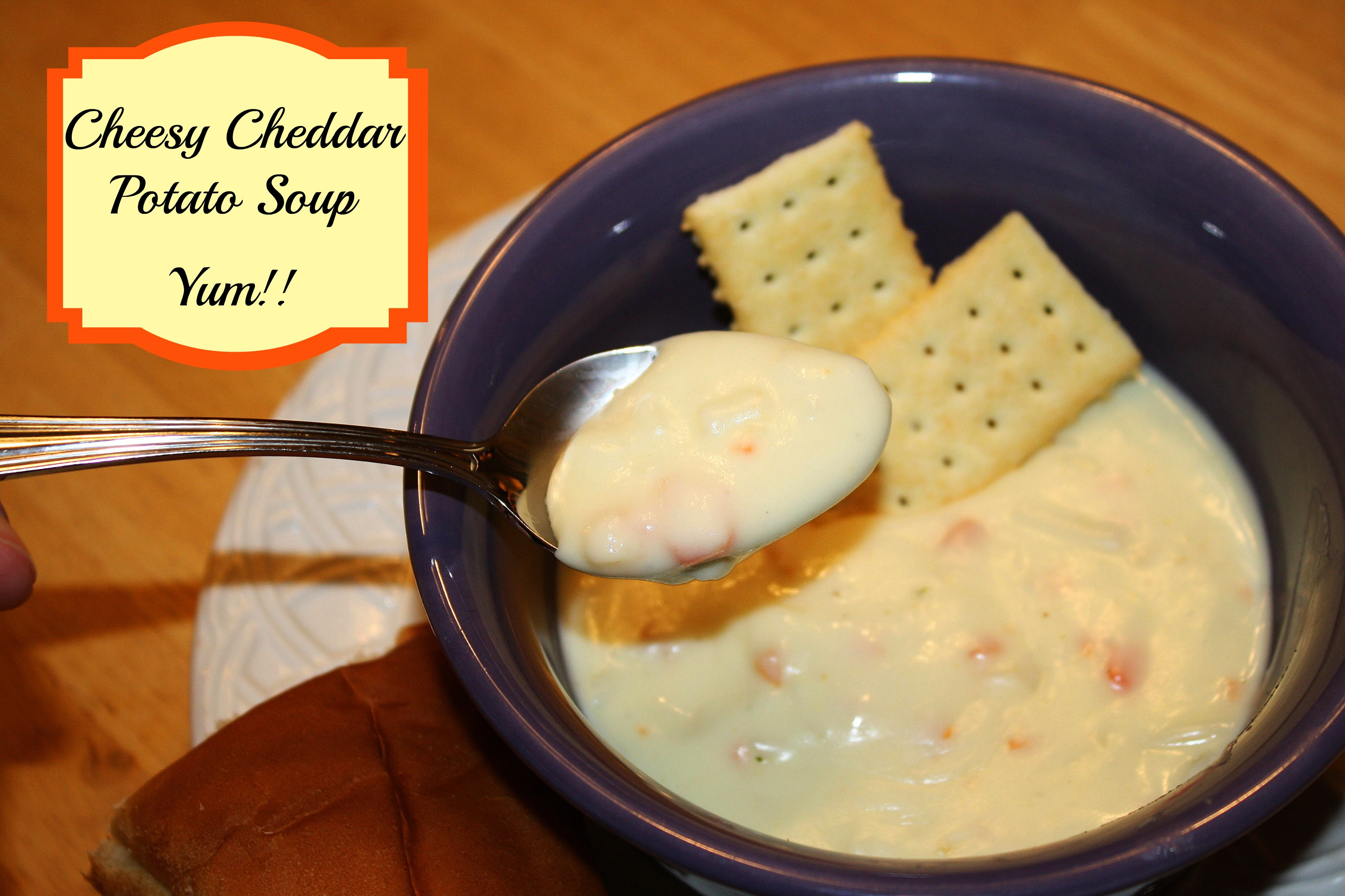 Cheddar Potato Soup
 Cheesy Cheddar Potato Soup