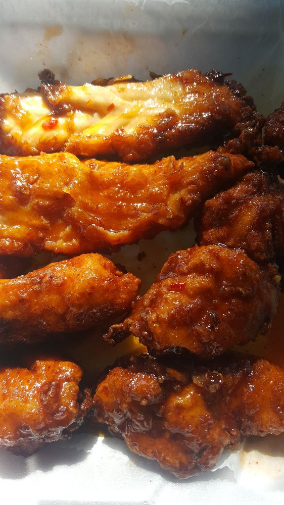 Cheeks Chicken And Waffles
 Mango Habanero Boneless Wings Yelp